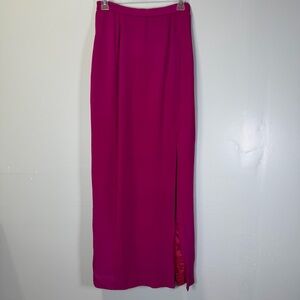 Source Unknown Fuchsia Maxi Skirt with Side Slit